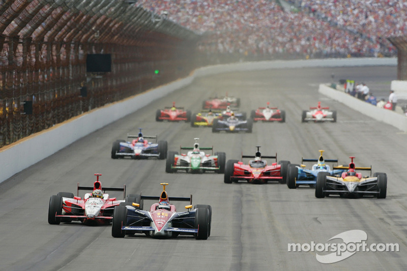 2005: Danica Patrick führt im Indy 500