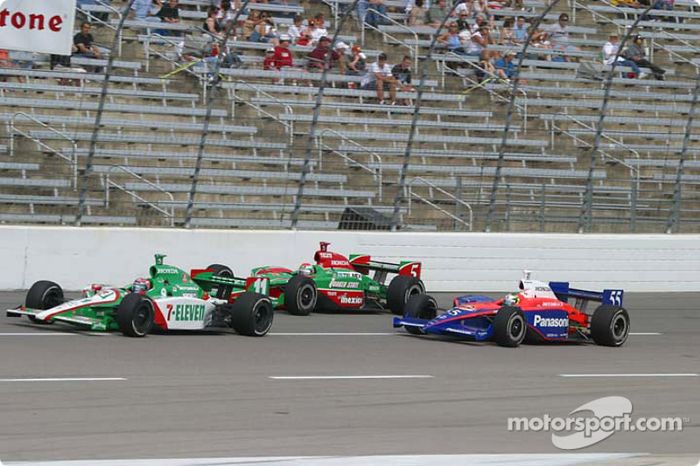 Tony Kanaan, Adrián Fernández  y Kosuke Matsuura