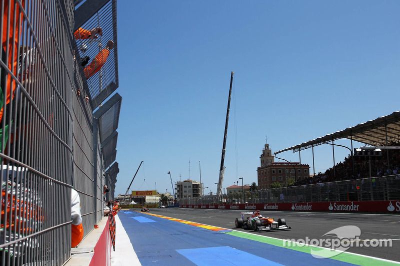 Paul di Resta, de Sahara Force India al finalizar la carrera