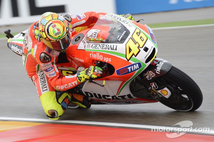 Valentino Rossi, Ducati Marlboro Team en Aragón 2012