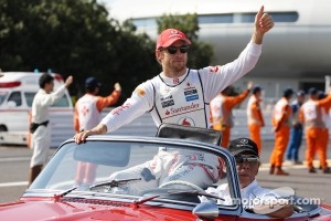 Jenson Button, McLaren on the drivers parade