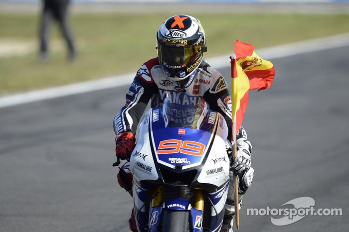 Campeón 2012 Jorge Lorenzo, Yamaha Factory Racing celebra