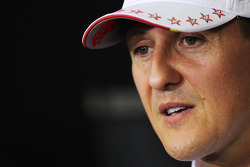Michael Schumacher, Mercedes AMG F1, in der FIA-Pressekonferenz