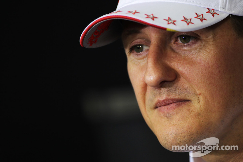 Michael Schumacher, Mercedes AMG F1, in der FIA-Pressekonferenz