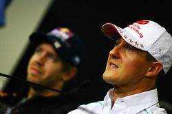 Michael Schumacher, Mercedes AMG F1 en la conferencia de prensa de la FIA