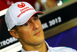 Michael Schumacher, Mercedes AMG F1, in der FIA-Pressekonferenz
