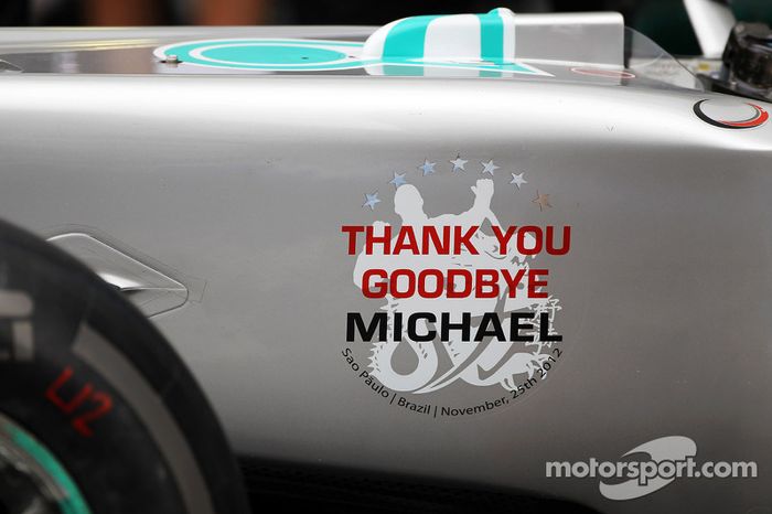 Mercedes despide a Michael Schumacher, Mercedes AMG F1