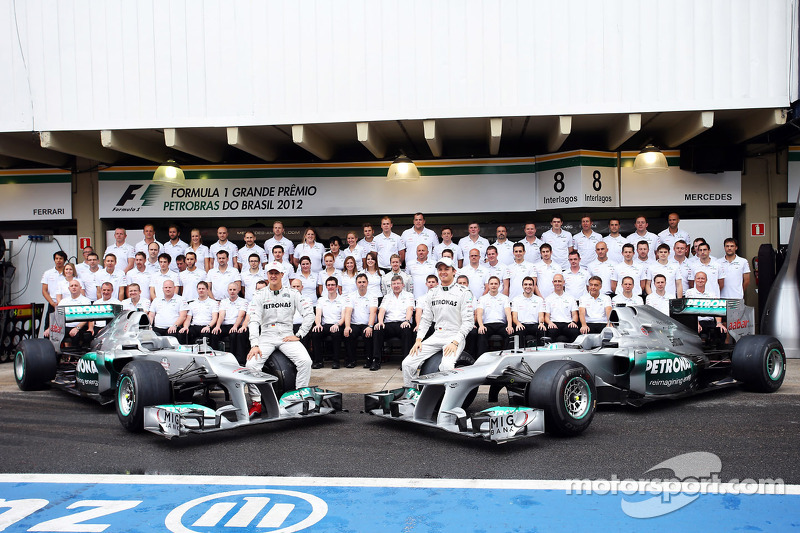 Michael Schumacher, Mercedes AMG F1, y Nico Rosberg, Mercedes AMG F1