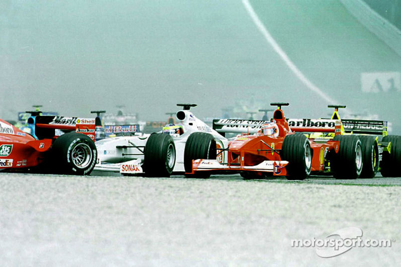 Rubens Barrichello au départ du GP d'Autriche
