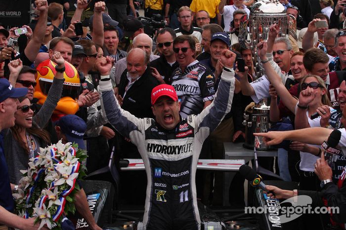 Pós-corrida: Tony Kanaan, KV Racing Technology Chevrolet, comemora