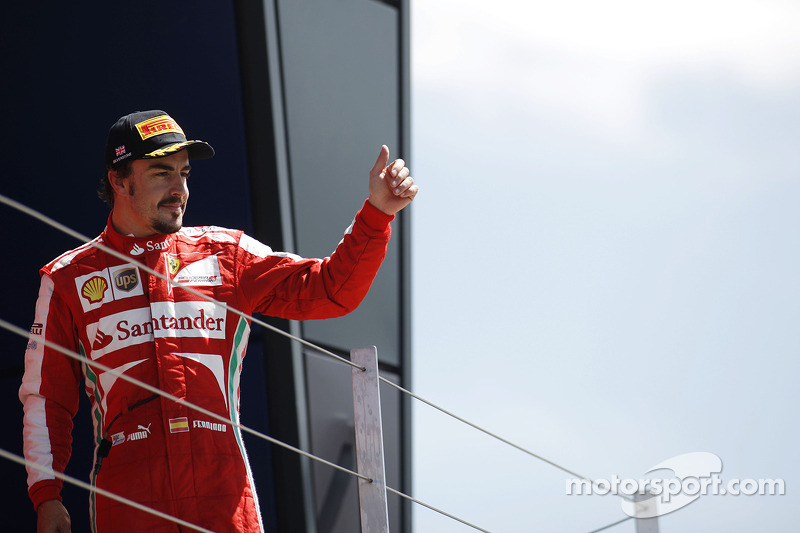 Fernando Alonso, Ferrari celebra sua terceira colocação no pódio