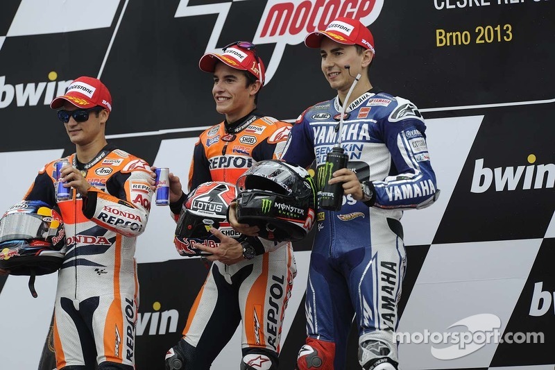 pódio:Dani Pedrosa, Marc Marquez, Jorge Lorezo