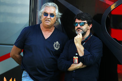 Flavio Briatore, com Luis Garcia Abad, empresário de Fernando Alonso, Ferrari