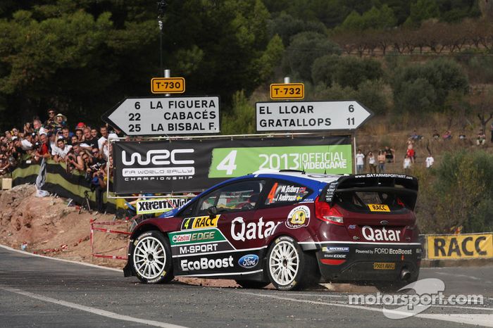 2013: Mads Ostberg y Jonas Andersson, Qatar M-Sport World Rally Team, Ford Fiesta RS WRC