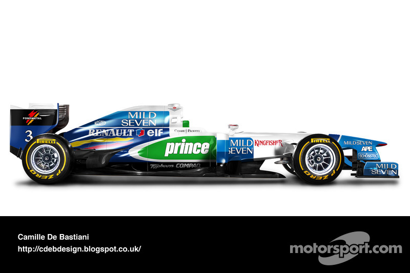 Carro de F1 retrô - Benetton 1996