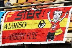 Un banner para Fernando Alonso, Ferrari