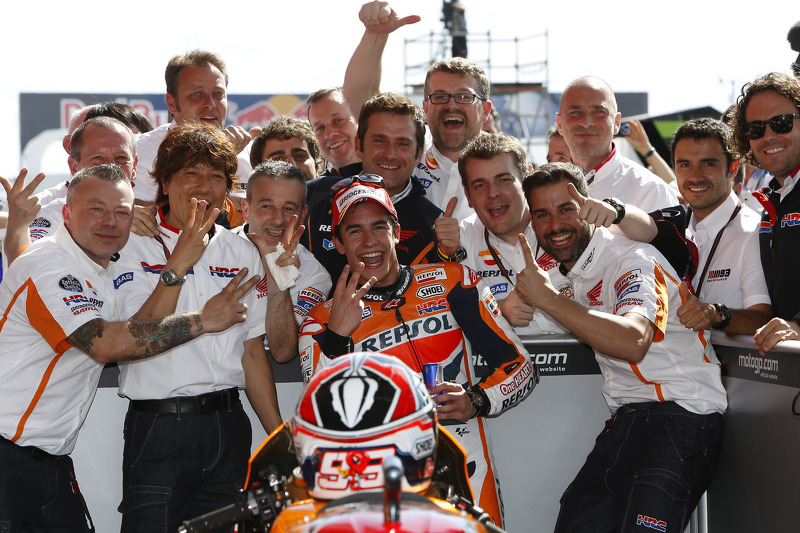 Race winner Marc Marquez