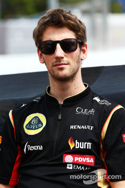 罗曼·格罗斯让, 路特斯f1车队,参加车手巡游