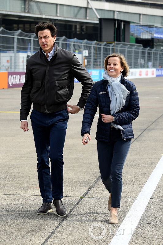Toto Wolff, Executive Director, Mercedes AMG. with Susie Wolff, founder of Dare to be Different