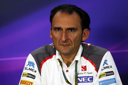 Giampaolo Dall'Ara, Sauber F1 Team , lors de la conférence de presse FIA