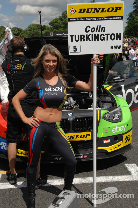eBay Motors Grid Girl at Oulton Park