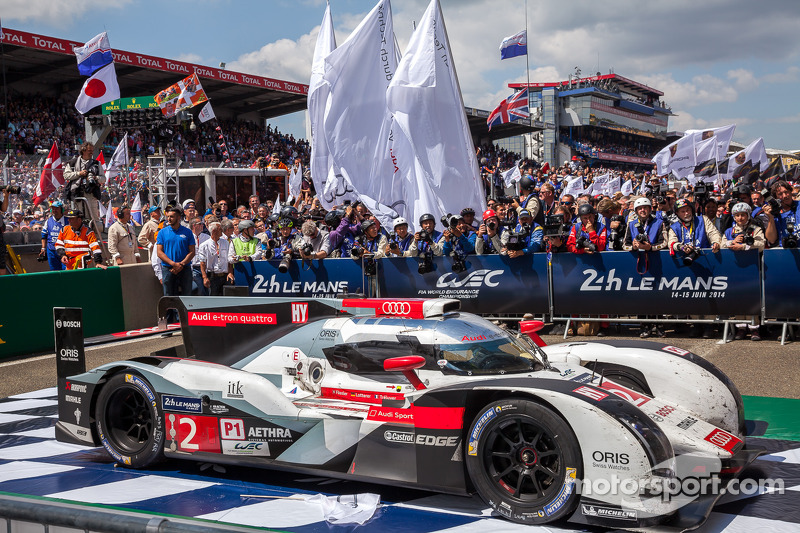 El coche ganador de 2014, el #2 Joest Audi R18 e-tron Quattro