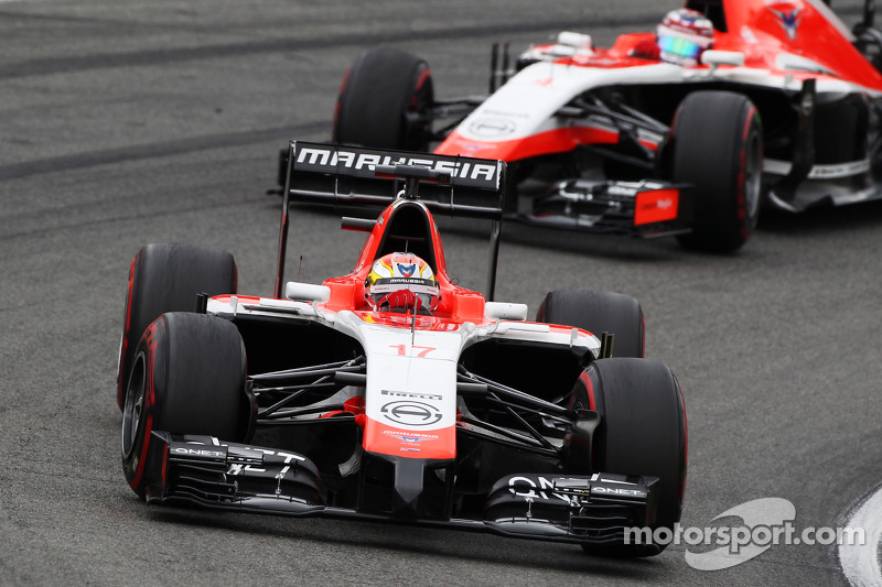 Jules Bianchi, Marussia F1 Takımı MR03 ve takım arkadaşı Max Chilton, Marussia F1 Takımı MR03