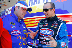 Crew chief Frank Kerr and Marcos Ambrose