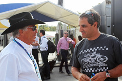 (Esquerda para direita): Mario Andretti, com Juan Pablo Montoya