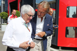 Bernie Ecclestone, with Luca di Montezemolo, Ferrari President