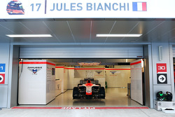 Messages de soutien à Jules Bianchi sur sa monoplace