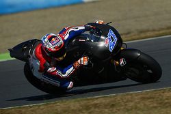 Casey Stoner tests the Honda MotoGP