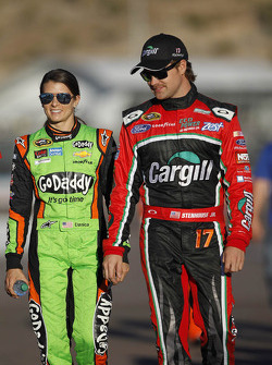 Danica Patrick y Ricky Stenhouse Jr.