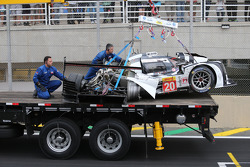 Porsche 919 Hybrid de Mark Webber après son crash