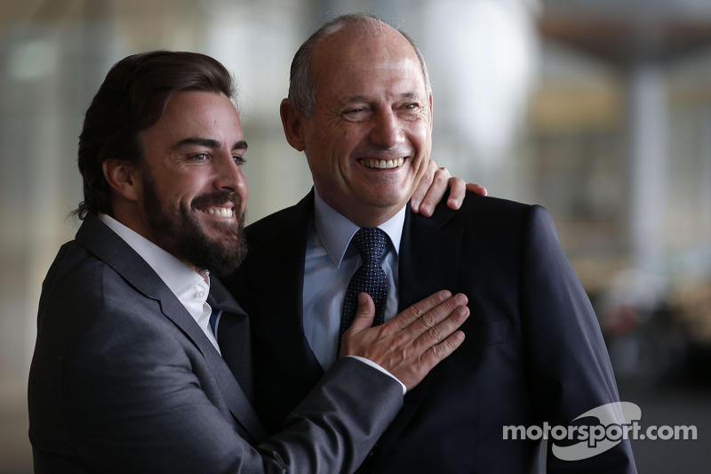 Fernando Alonso and Ron Dennis, Chairman & CEO of McLaren