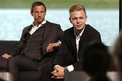 Jenson Button y Kevin Magnussen, McLaren Honda