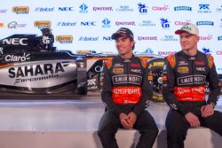 Sergio Pérez y Nico Hulkenberg, del Sahara Force India F1