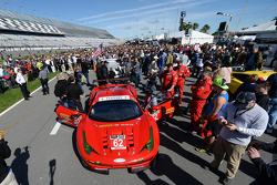 #62 Risi Competizione Ferrari F458: Pierre Kaffer, Davide Rigon, Giancarlo Fisichella, Olivier Beret