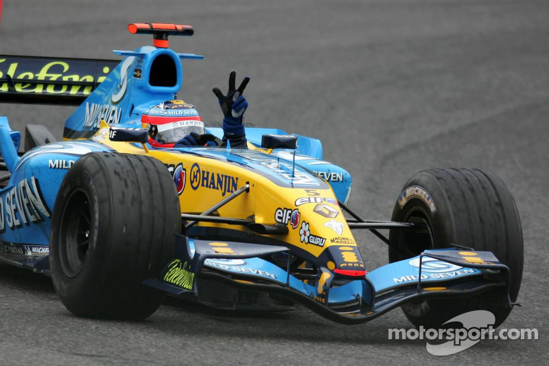 Course mémorable que le GP de St-Marin 2005, remporté devant Michael Schumacher
