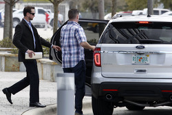 Kurt Busch leaves NASCAR's International Motorsport Center headquarters after losing appeal