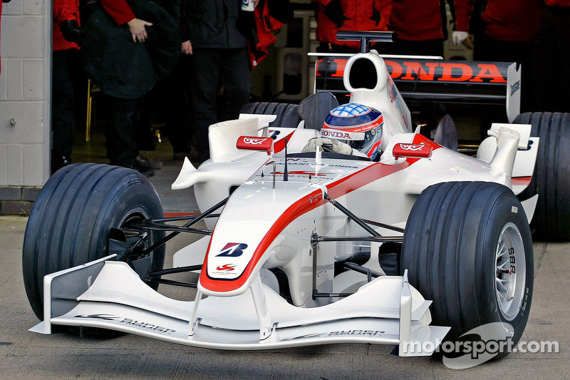 Takuma Sato, first outing, Super Aguri F1 Cari ve its yeni aerodynamic parts