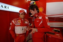 Felipe Massa and Rob Smedley