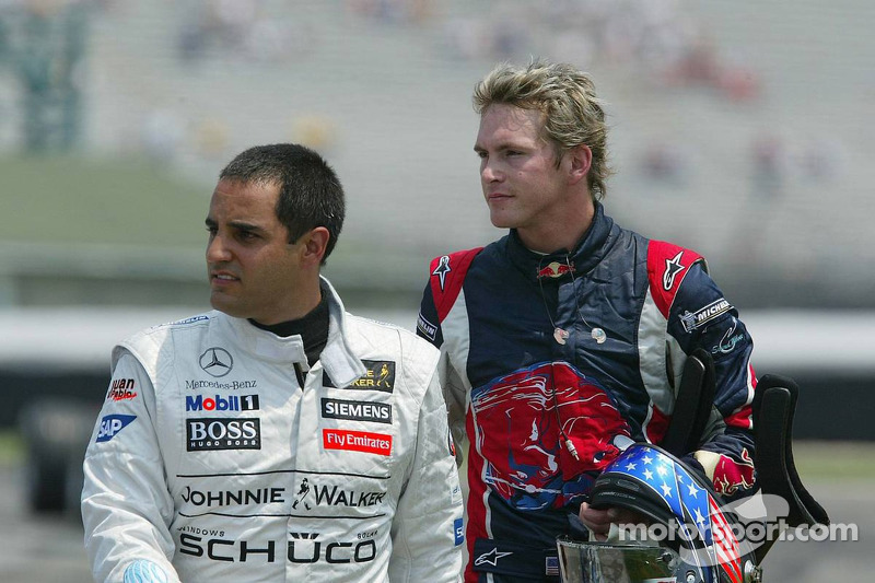 Juan Pablo Montoya et Scott Speed