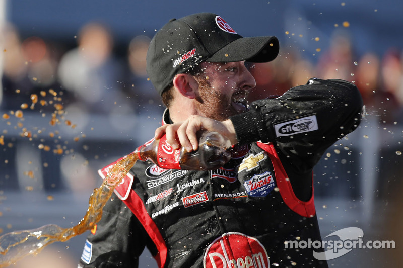 Race winner Austin Dillon, Richard Childress Racing Chevrolet celebrates