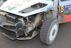 Daniel Sordo et Marc Marti, Hyundai i20 WRC, Hyundai Motorsport endommagée