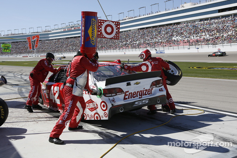 Boxenstopp eines NASCAR-Teams