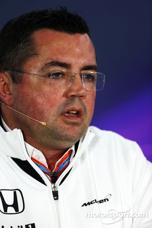 Eric Boullier, McLaren Racing Director in the FIA Press Conference