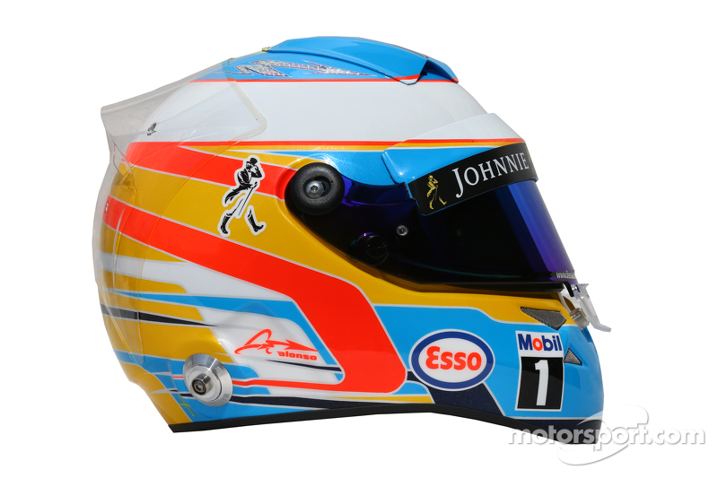 Casco de Fernando Alonso en 2015