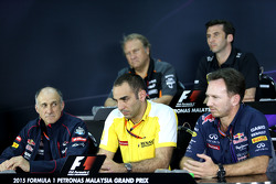 Cyril Abiteboul, Renault Sport F1 y Christian Horner, Red Bull Racing, Director Deportivo