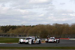 #18 Porsche Team, 919 Hybrid: Romain Dumas, Neel Jani, Marc Lieb und #7 Audi Sport Team Joest, R18 e